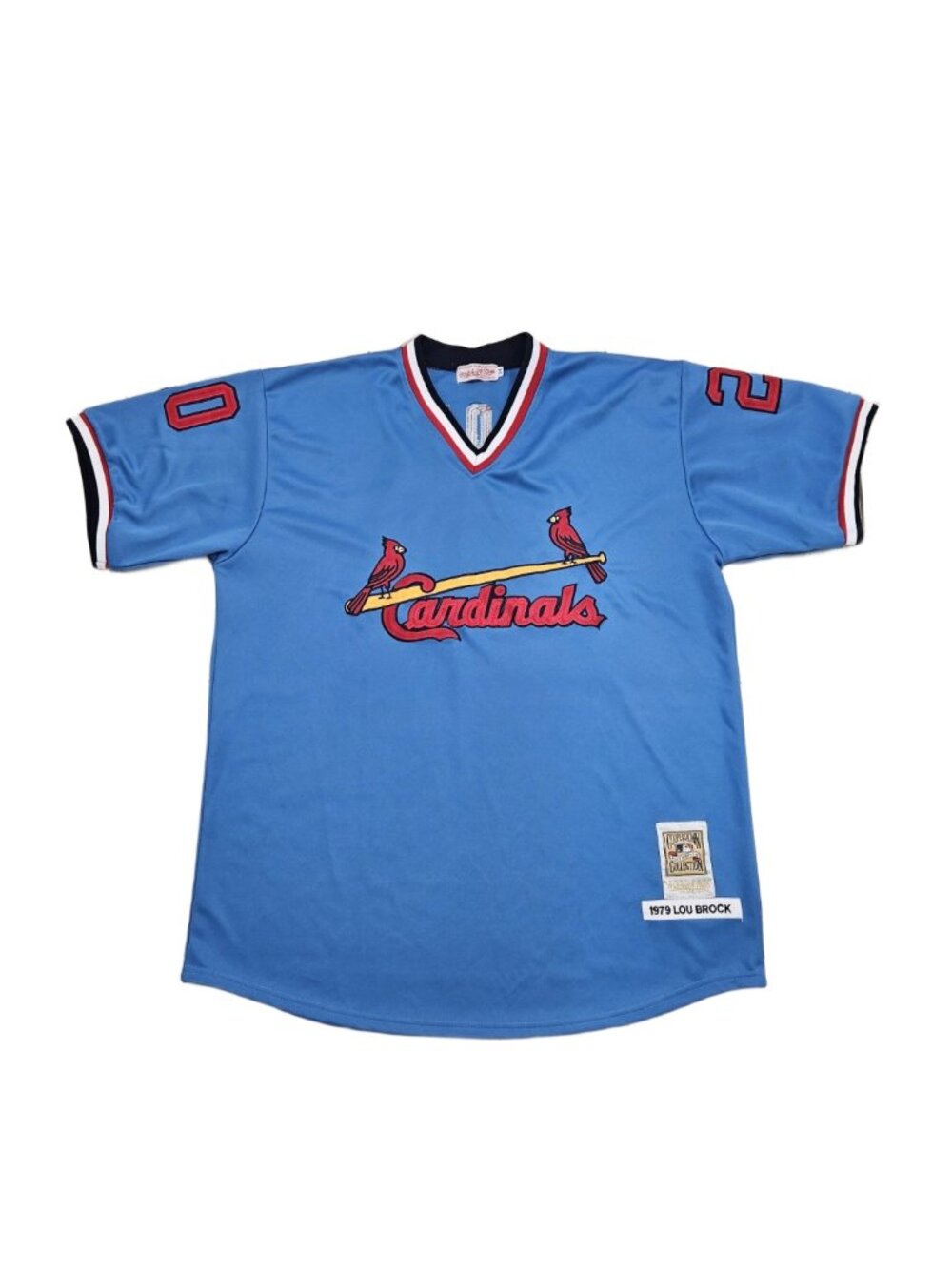 St. Louis Cardinals Lou Brock #20 Mitchell & Ness Jersey Size 54